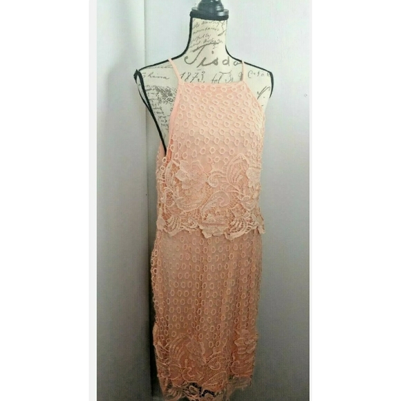 B B Dakota Orange Bryn Dress Size 12 - Picture 8 of 13